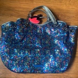 Betsey Johnson sequin shoulder bag
